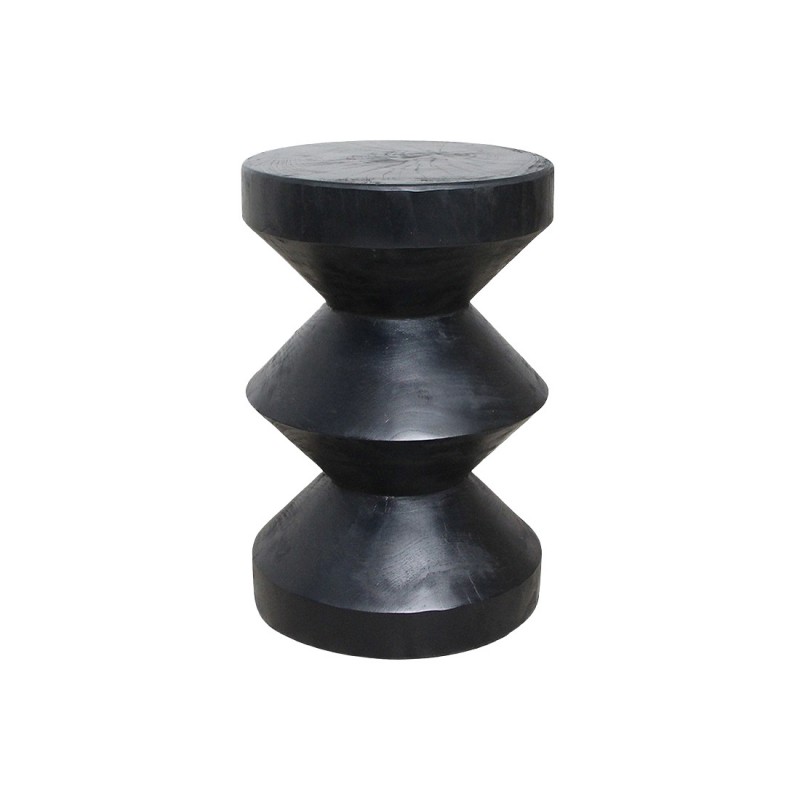 SIDE TABLE RIZ TEAKWOOD BLACK - CAFE, SIDE TABLES